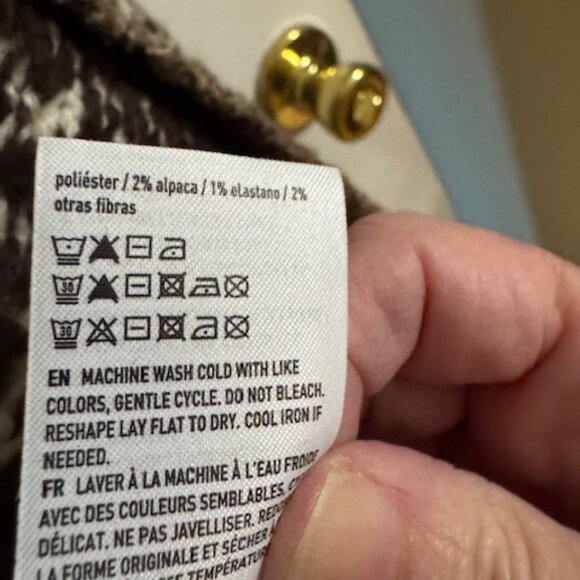 Cozy Vibe Alert! American Eagle Outfitters Longline Fair Isle Cardigan Sweater S - Picture 4 of 9